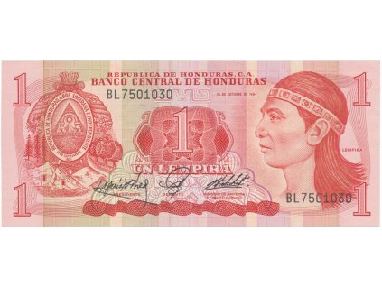 Honduras, 1 Lempira 1984, P.68b