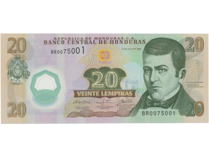 Honduras, 20 Lempiras 2008, plastová, P.95