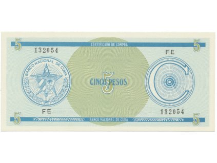 39180 39180 kuba 5 pesos b d serie c 1 vydani p fx13