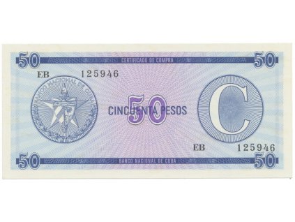 Kuba, 50 Pesos b.d., série C - 2. vydání, P.FX24