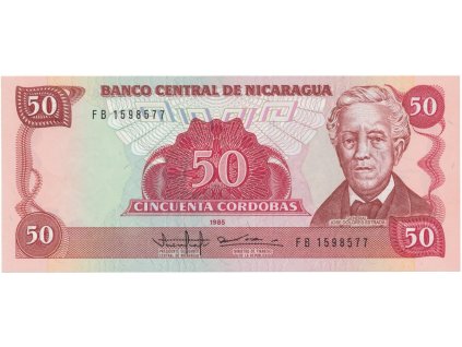 Nikaragua, 50 Cordobas 1985, P.153