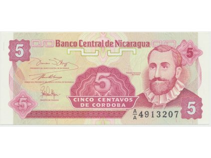39252 39252 nikaragua 5 centavos 1991 p 168