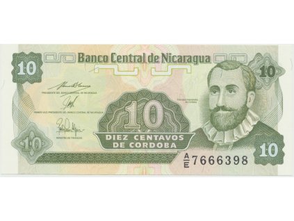 39255 nikaragua 10 centavos 1991 p 169