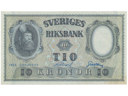 3951 3951 svedsko 10 kronor 1953 p 43a