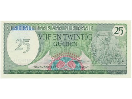 40143 40143 surinam 25 gulden 1985 p 127b