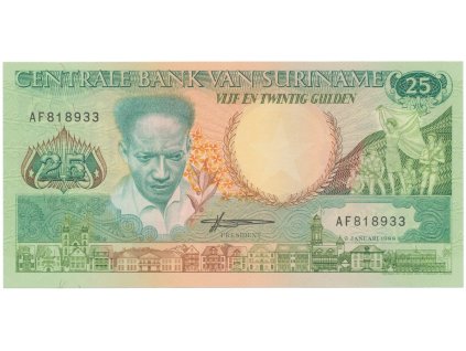 40149 40149 40149 surinam 25 gulden 1988 p 132b