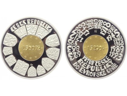 4041 2500 kc 2004 vstup ceske republiky do evropske unie proof