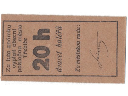 Třebíč - město, 20 hal b.d., HH.223.5.2