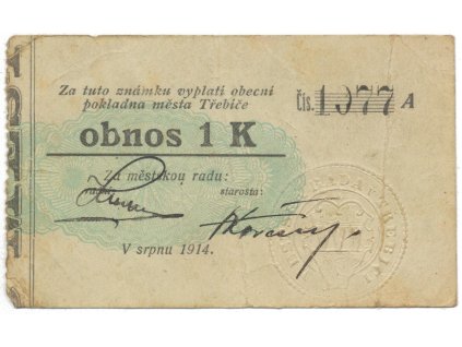 40632 40632 trebic mesto 1 k srpen 1914 silnejsi k hh 223 5 6d1