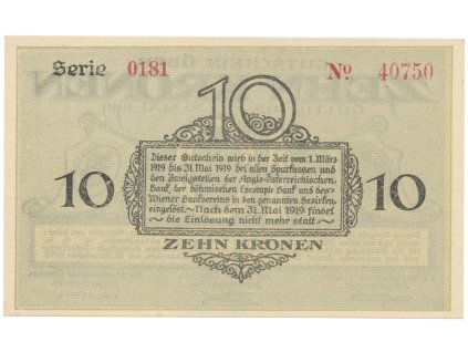 40956 40956 bodenbach tetschen podmokly decin 10 k 15 11 1918 hh 11 1 2b