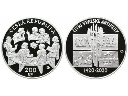 41115 41115 200 kc 2020 ctyri prazske artikuly proof
