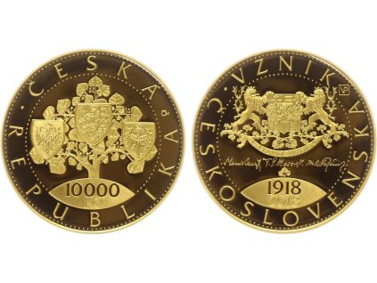41193 41193 10000 kc 2018 100 vyroci vzniku ceskoslovenska proof