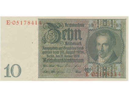 41226 41226 nemecko 10 reichsmark 1929 valecna s prubeznym vodotiskem hej d2d