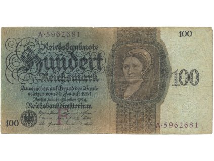41286 41286 41286 nemecko 100 reichsmark 1924 hej d7