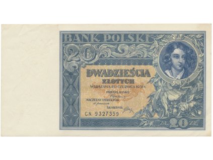 41364 41364 41364 polsko 20 zlotych 1931 hej pl6c