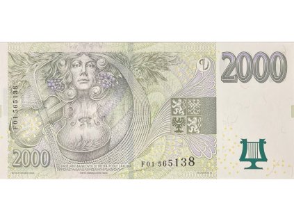 Česká republika, 2000 Koruna 2007, série F 01, Hej.CZ27a.F