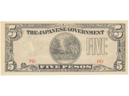 Filipíny - japonská okupace, 5 Pesos (1942), P.107