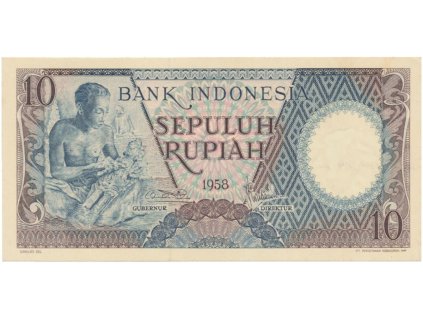 41631 41631 indonesie 10 rupiah 1958 p 56
