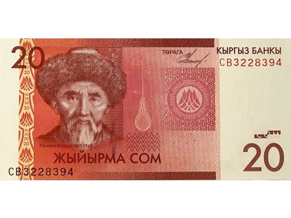 Kyrgyzstán, 20 Som 2009, P.24a