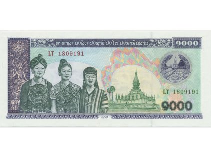 41688 41688 41688 laos 1000 kip 1998 p 32aa