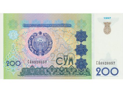 Uzbekistán, 200 Sum 1997, P.80
