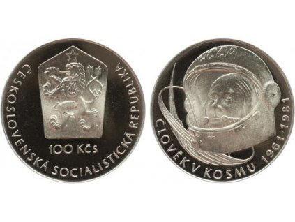 4185 4185 100 kcs 1981 clovek v kosmu proof