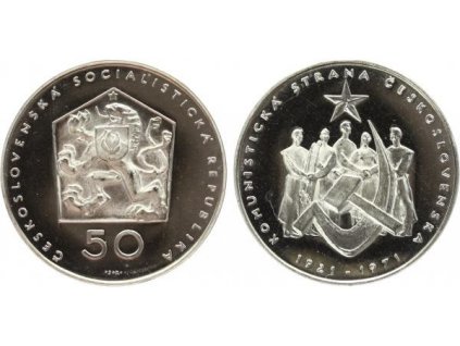4221 50 kcs 1971 50 vyroci zalozeni ksc proof