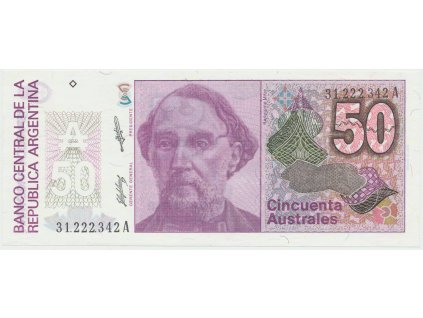 42372 42372 42372 argentina 50 australes 1985 1989 p 326b