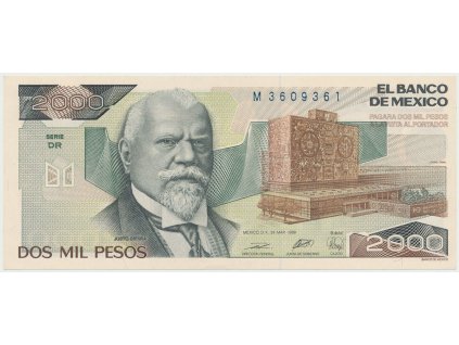 42483 42483 mexiko 2000 pesos 1987 1989 p 86b c