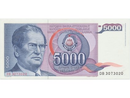 42636 42636 jugoslavie 5000 dinara 1985 p 93a