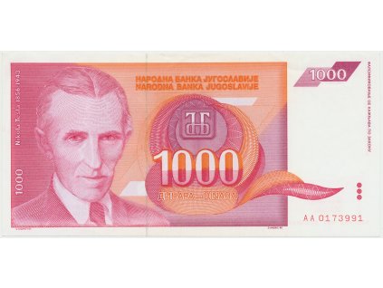 42666 42666 jugoslavie 1000 dinara 1992 p 114