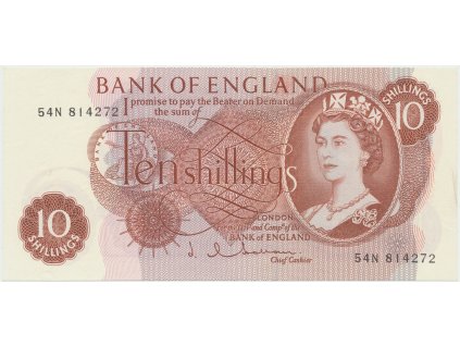 42741 velka britanie 10 shillings 1962 1966 hollom p 373b