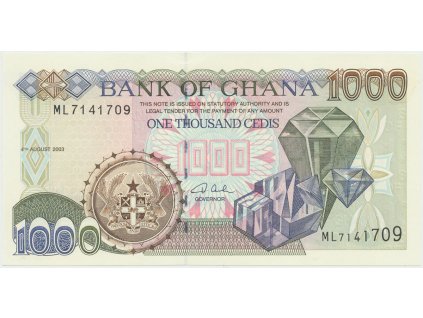 42789 ghana 1000 cedis 2003 p 32i