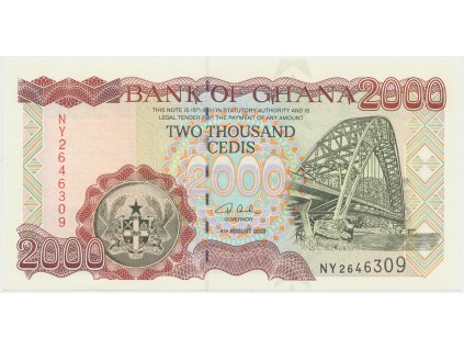 42792 42792 42792 ghana 2000 cedis 2003 p 33h
