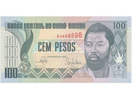 42807 42807 42807 guinea bissau 100 pesos 1990 p 11