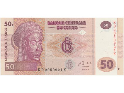 Kongo Dem. Republika, 50 Francs 2013, tisk HdM, P.97b