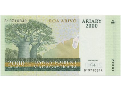 42888 42888 madagaskar 2000 ariary 2009 p 90b