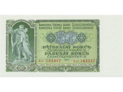 43116 43116 43116 ceskoslovensko 50 koruna 1953 tisk praha serie ku hej 94b