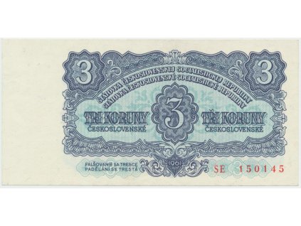 43152 43152 ceskoslovensko 3 koruna 1961 serie se hej 98a