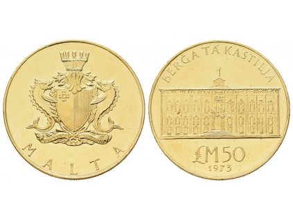 44013 44013 malta 50 libra 1973