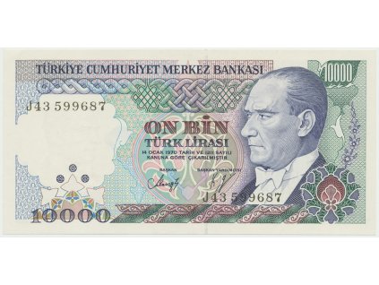 44184 turecko 10 000 lira 1989 p 200