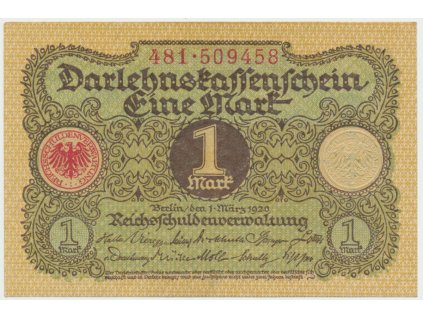 Německo, 1 Mark 1920, Ro.64