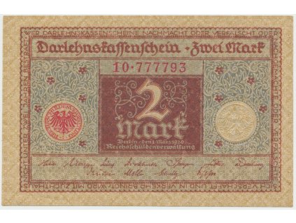 44307 44307 44307 nemecko 2 mark 1920 ro 65a