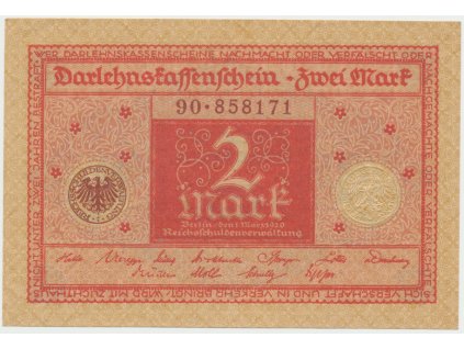 44319 44319 nemecko 2 mark 1920 ro 65b