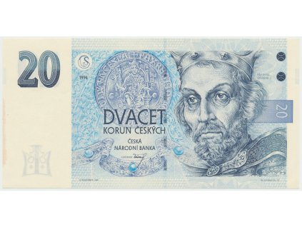 Česká republika, 20 Koruna 1994, série B (proužek vpravo), Hej.CZ13aB