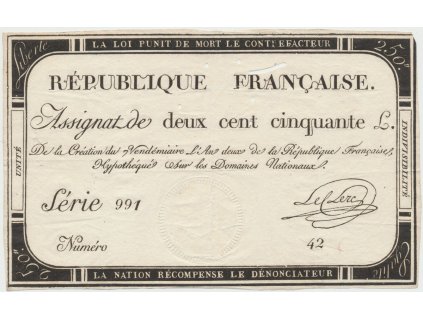 44718 44718 44718 francie 250 livres 1793 p a75