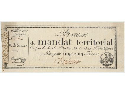 44733 44733 francie 25 francs 1796 p a83b