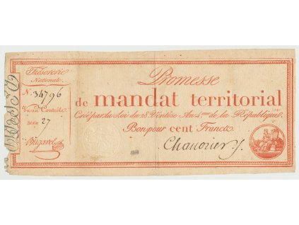 44742 44742 44742 francie 100 francs 1796 p a84b