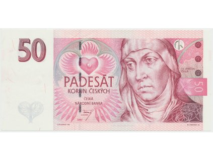 Česká republika, 50 Koruna 1997, série E, Hej.CZ21aE