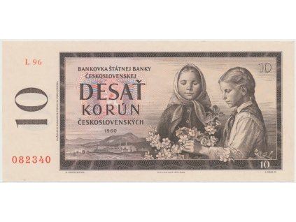 Československo, 10 Koruna 1960, nejvyšší série L 96, Hej.97b1
